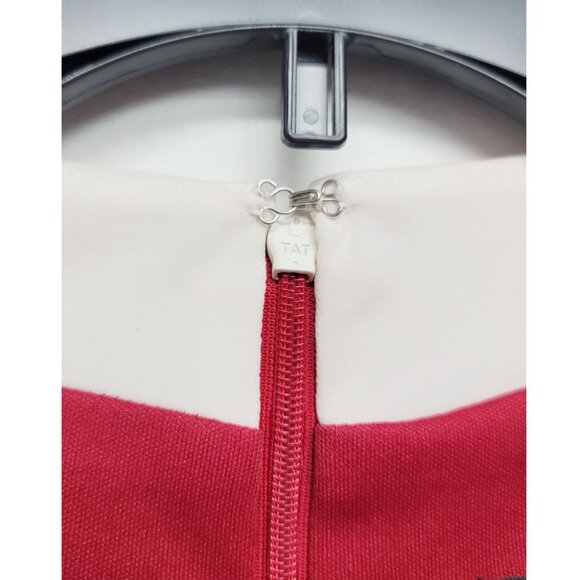 NWT Kasper Red White City Wrap V-Neck Long Sleeve Dress 2X - Picture 8 of 14